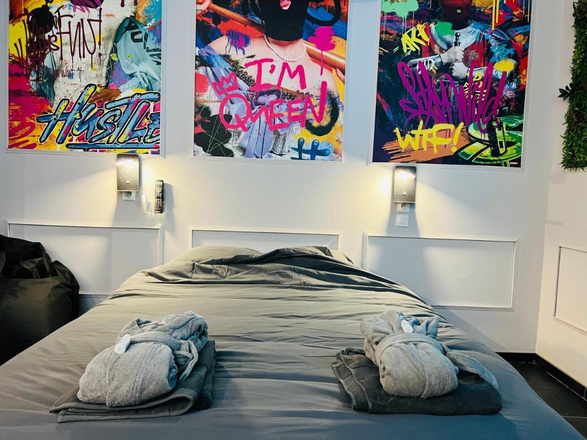 Capsule Street Art - Sauna- Jacuzzi - Playstation 5 - Billard - Netflix - Home Cinema - Terrasse Douai Exteriör bild